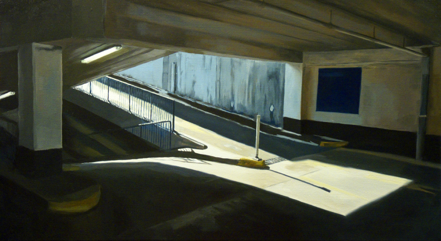 Rooftop access (CP4) / oil on linen / 50 x 91cm / 2010 / Private Collection