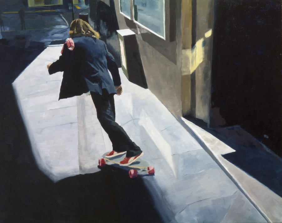 City Skater / oil on linen / 60 x 76 cm / 2014 / Private Collection