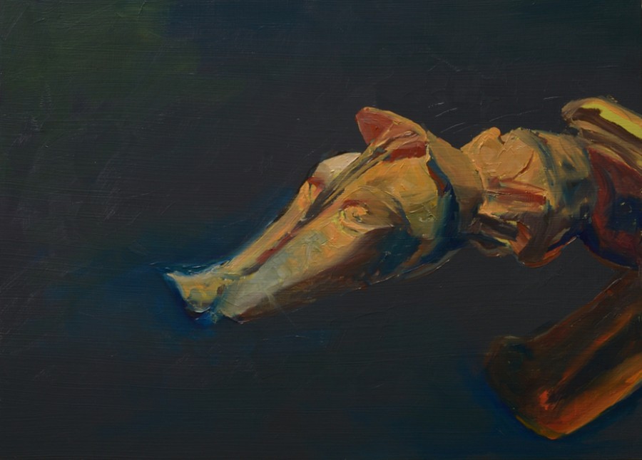 Headrest / 30 x 40 cm / oil on board / 2015 / Private collection