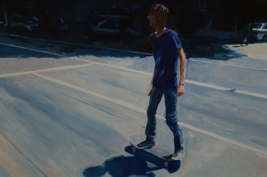 Young Skater / 38 x 60 cm / oil on board / 2016 / Private collection