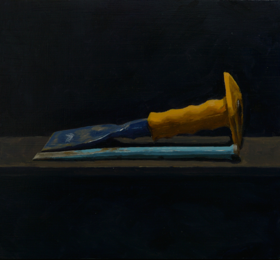 Chisels / oil on board / 36 x 36 cm / 2019 / Private collection