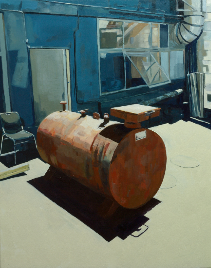Tank / oil on canvas / 100 x 80 cm / Private collection