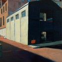 Street Corner / oil on board / 26 x 25 cm / Private collection thumbnail