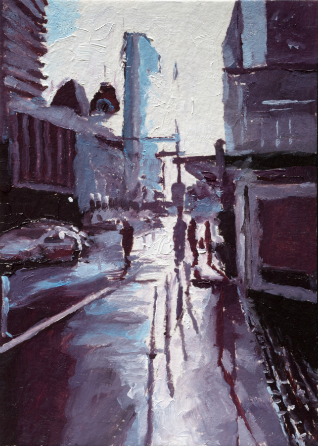 Britomart 03 / oil on card / A6 / Private collection