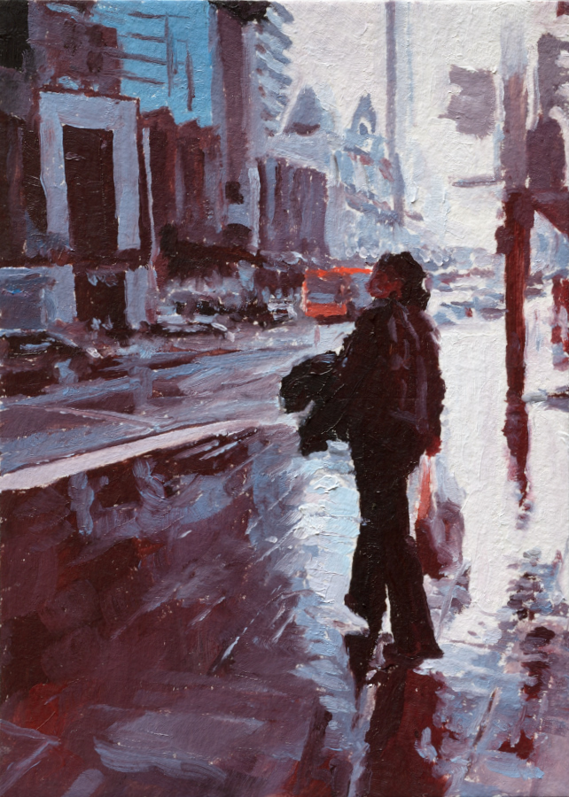 Britomart 06 / oil on card / A6 / Private collection