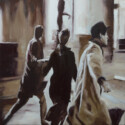 Band á Part 01 / oil on board / 40 x 40 cm / 2020 / Private collection thumbnail