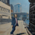 Wharf Skater / 121 x 91 cm / oil on canvas / 2016 thumbnail