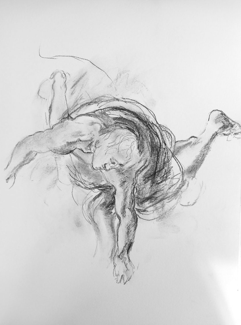 Copy of Rubens' Study for Mercury descending