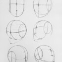 Simple Loomis structural heads in various views thumbnail