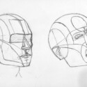 Structural heads based on Loomis and Reilly, graphite and charcoal on paper thumbnail