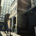 Two men, Durham Lane / oil on canvas / 1100 x 800 mm / Private collection thumbnail