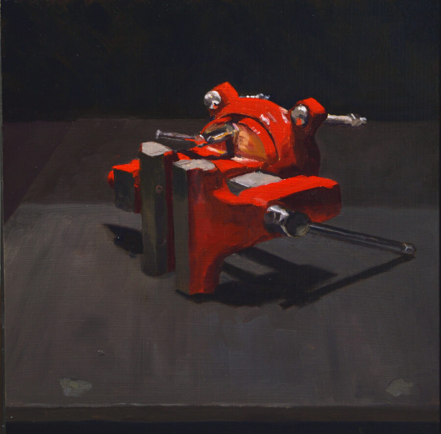 Red Vice / Oil on board / 40 x 40 cm / 2019